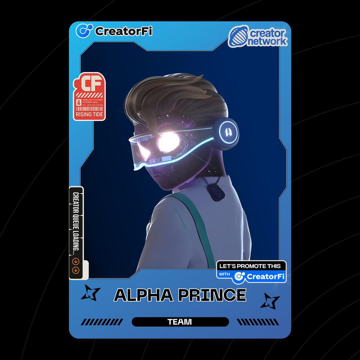 AlphaPrinc3's tweet image. Proud to share one of the products we have been building @TheCreatorFi  powered by @FissionLabs_  

We fucking cook more!