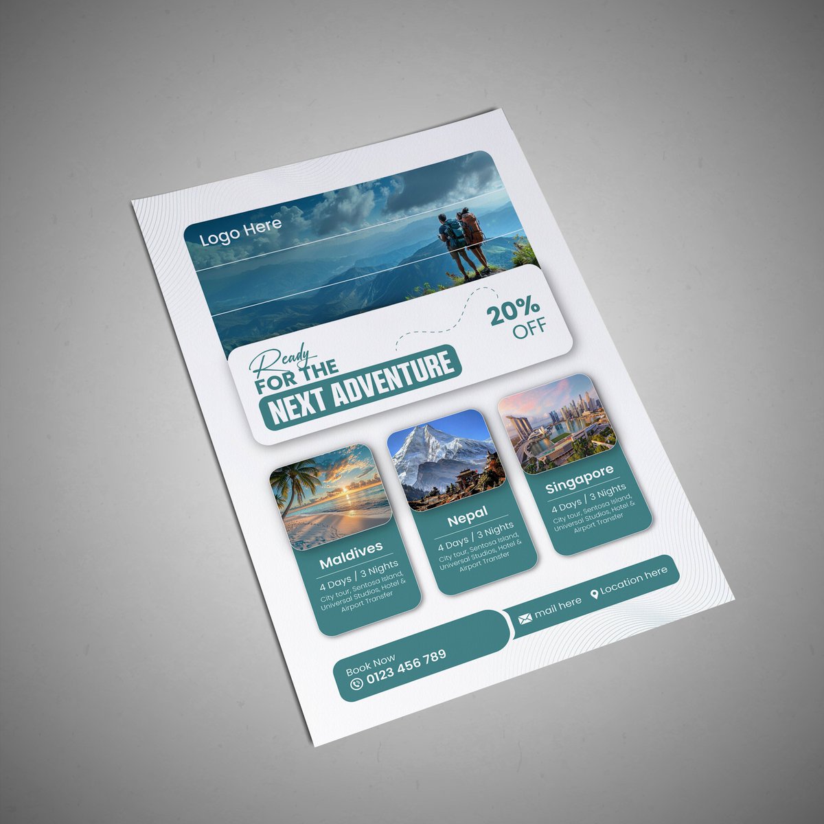 Vectsultan's tweet image. Presenting Travel Flyer
Need any design like this, dm me today.
Or see any design for inspiration follow me today.

#flyerdesign #flyer #flyerdesign #travelflyer #travelflyerdesign #vacationflyer #leaflet #leafletdesign #travelleaflet #maldives #vietnam #usa #swizerland #nepal