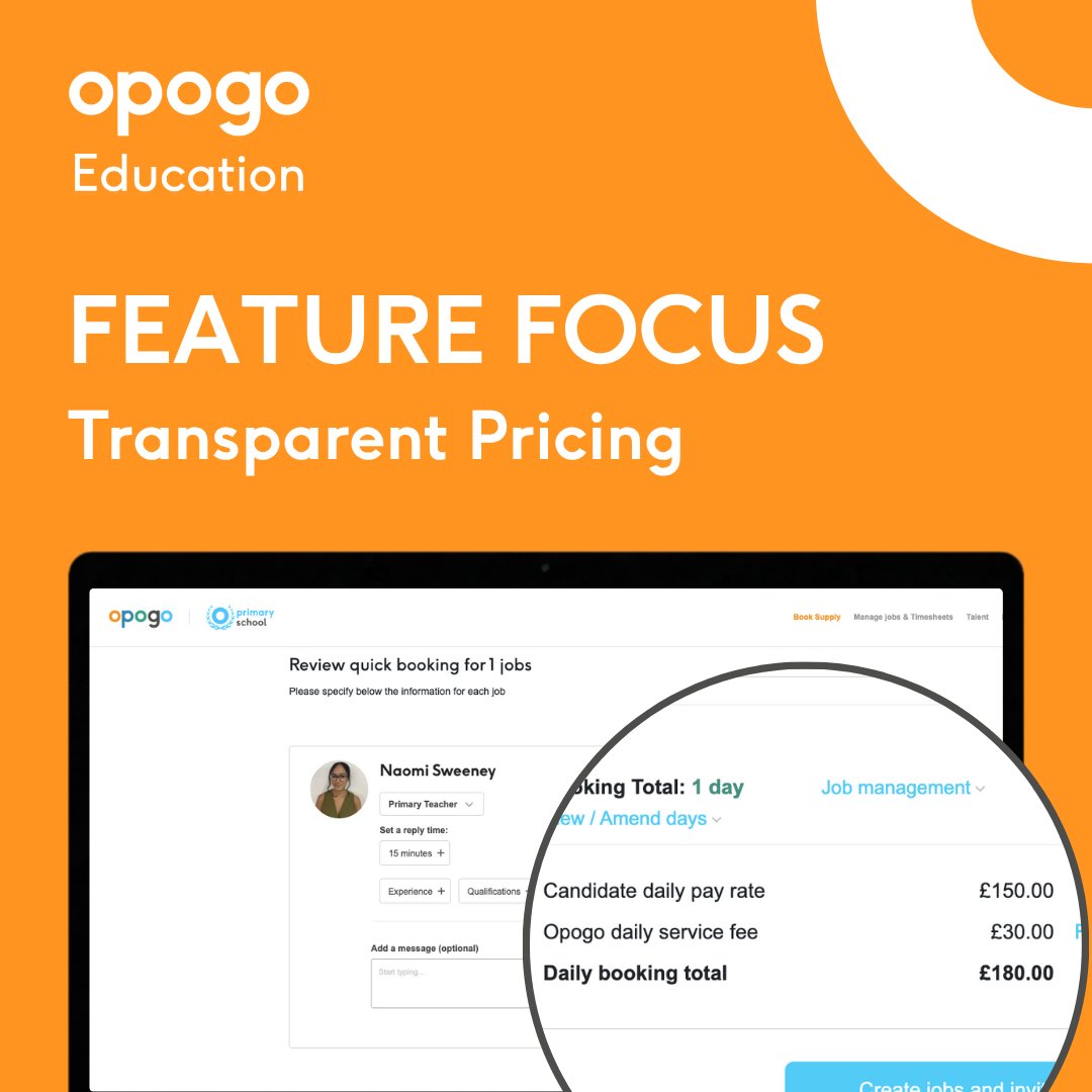 OpogoEducation's tweet photo. Opogo Education does things differently.

No hidden markups. No inflated agency fees.

We show schools exactly what the educator earns and what our service fee is - full transparency, every time.

#MakingADifference #EdTech https://t.co/SuFJO4wHVE