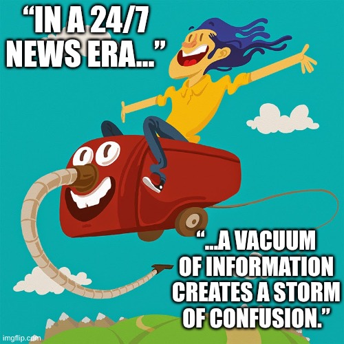 SwipeAndGripe's tweet image. “The danger of a vacuum of facts in a 24/7 media world.”#MediaLiteracy #InfoOverload