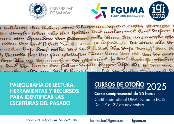 📢Curso semipresencial "Paleografía de lectura. Herramientas y recursos para identificar las escrituras del pasado"
🗓️Del 17 al 22 de noviembre de 2025
ℹ️ Más información👇👇
fguma.es/course/paleogr…