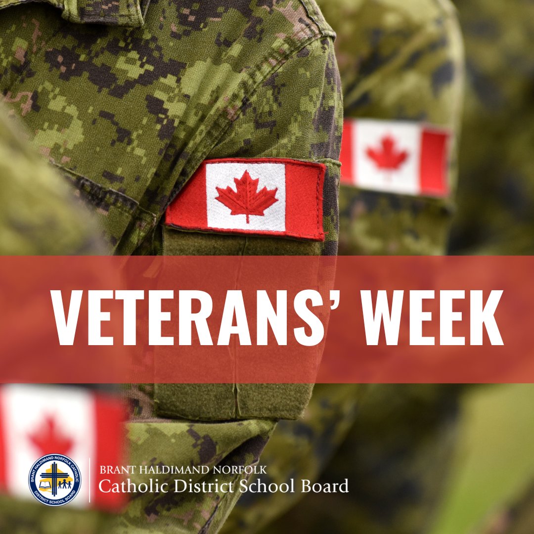 Veterans’ Week (Nov 5–11) is a time to honour those who have served and continue to serve our country. Reflect on the impact of armed conflict, remember the fallen, and recognize the courage and sacrifice of Canada’s veterans. #VeteransWeek #LestWeForget #CanadaRemembers