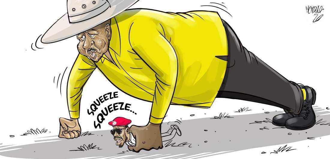 Tarehesiita's tweet photo. 1/2
Frail criminal M7 deploys drones and death merchants to block Comrade Bobi Wine from campaigning while the greedy ruler is enjoying the state machinery to campaign freely on our taxes...
#UgandaIsBleeding
#EndCorruptionInUganda
#M7MustGo
#StopMuseveni
#FreeUganda https://t.co/bAPm9UOsWX
