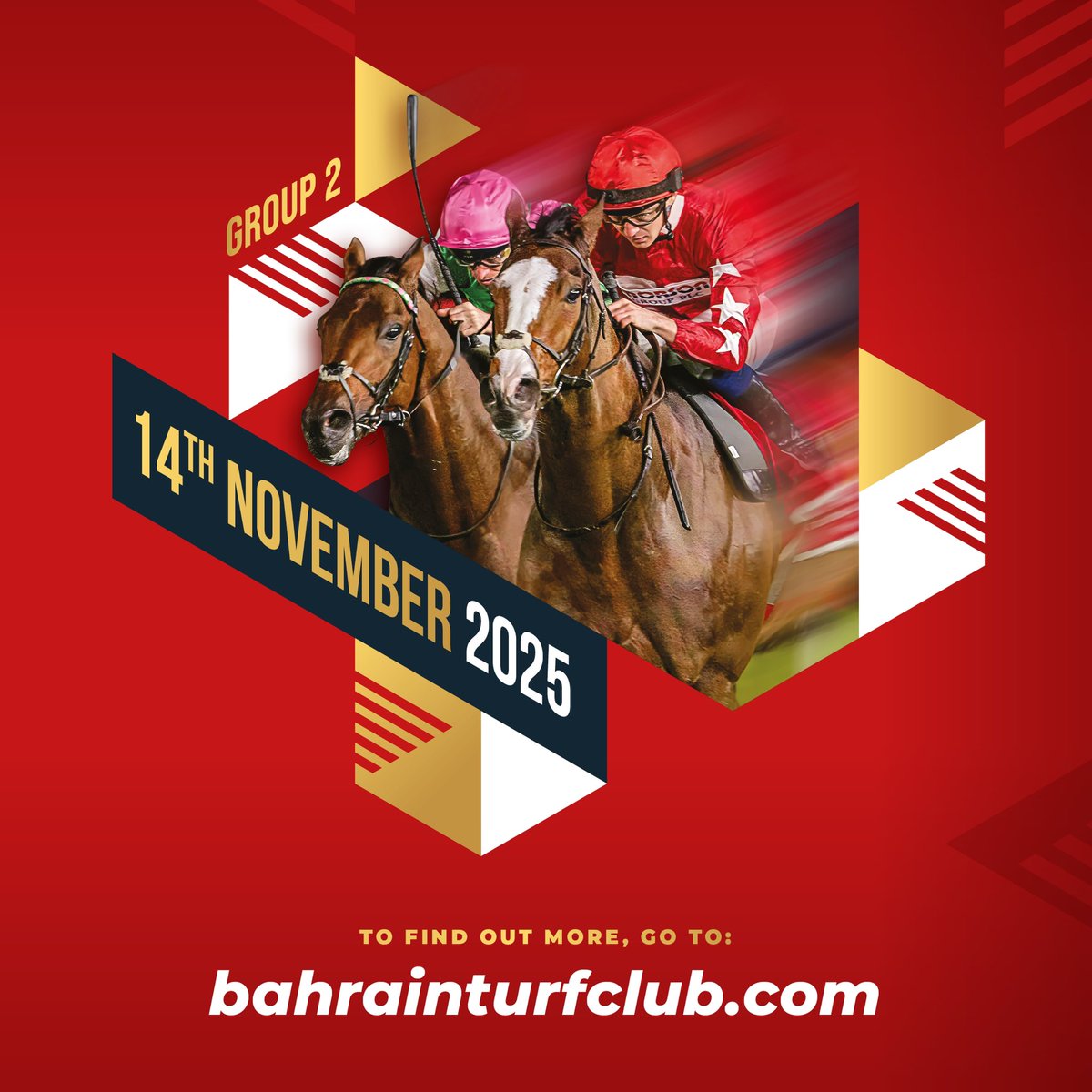 The line-up for the 2025 Gr.2 Bahrain International Trophy 🤩

Save the date! 
🗓️ 14 November 2025
🏇🏻 Group 2 
💰 $1 million 

#Bahrainturfclub 
#AllToPlayFor