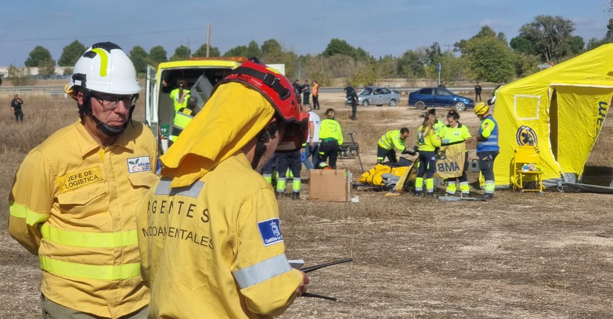 Plan_INFOCAM's tweet image. Personal de #INFOCAM de @gobjccm ha intervenido esta semana en el #SimulacroGeneralAeronáutico en el aeropuerto de #Albacete como parte de los cuerpos de emergencias activados en el #PLATECAM