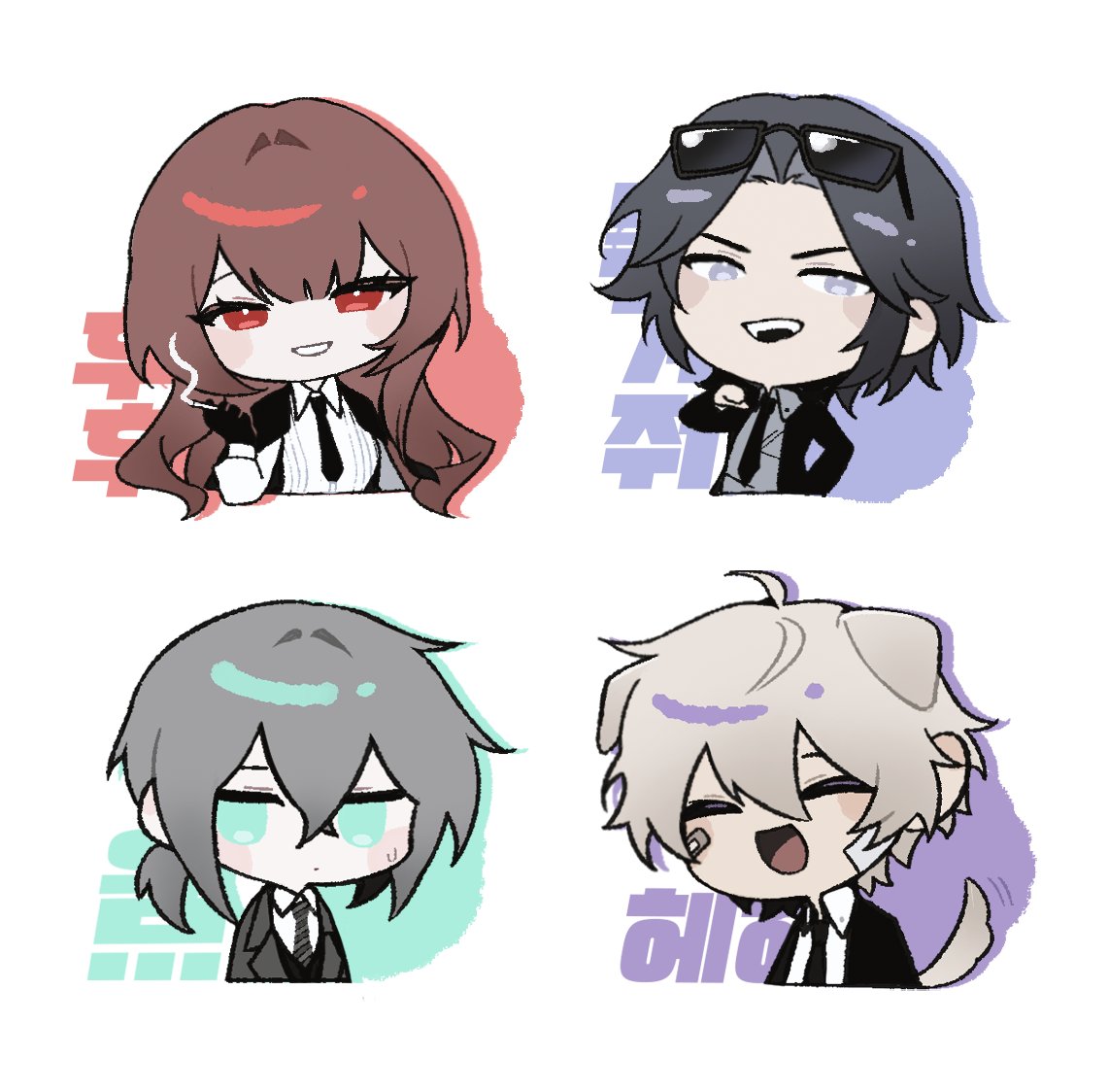 プル夜 &amp;デス使
公開NPC🍑🐍🌫️🐶