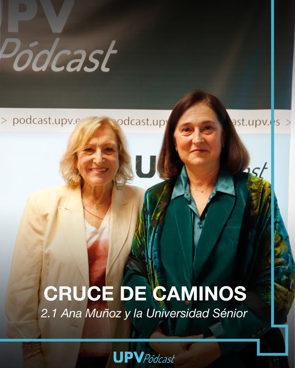 🚶‍♀️‍[CRUCE DE CAMINOS]

🎉 ¡Vuelve Cruce de Caminos, el pódcast donde Carmen Lainez conversa con profesorado y alumnado de la <a href="/upvsenior/">Universidad Sénior UPV</a>!

🎓 Y en este primer episodio, la invitada es su responsable, Ana Muñoz.

🔗 Ya disponible ➡️ tinyurl.com/3apwzv23
