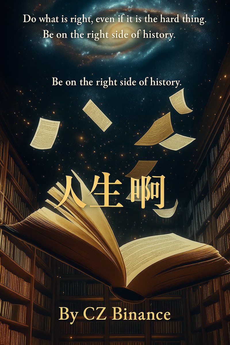 Niceme958's tweet image. The book is about to be released.
@cz_binance