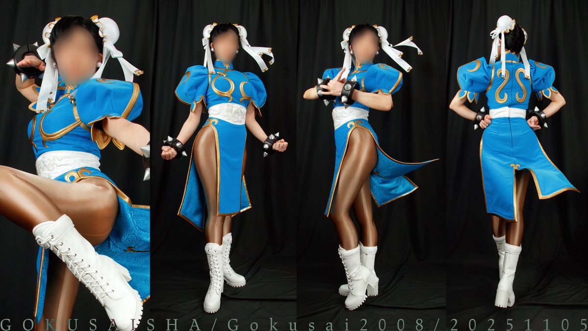 ✦︎STREET FIGHTER シリーズ /  春麗 （水色 / 偏光ストレッチ）

..................................................✦︎

モデル: 蜂蜜
📷: 緑青
衣装: 極彩舎