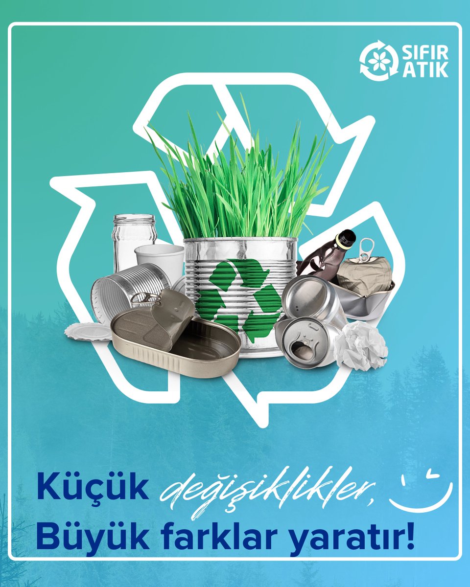 Küçük bir adım, büyük bir değişimin başlangıcı olabilir! 🌱

Bugün geri dönüşüm kutusuna attığınız her atık, doğaya yeniden kazandırılan bir değerdir.

Unutmayın! Küçük değişiklikler, büyük farklar yaratır! ♻️💚

#sıfıratık #geridönüşüm #zerowaste #recycling #sustainability
