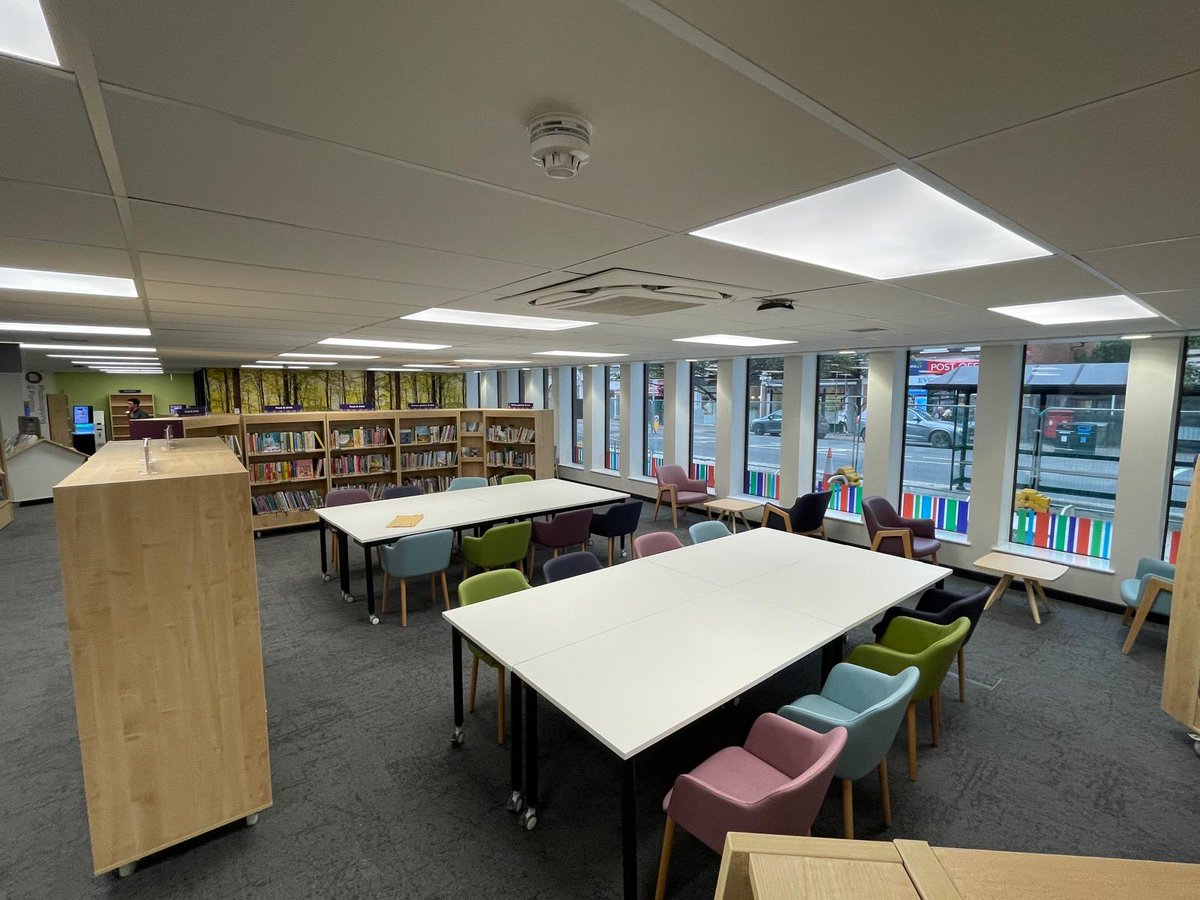 A new chapter for Weybridge Library Hub📚

Our transformation has created a brighter, flexible space for reading, learning, and connection. 

Proud to shape the future of #WeybridgeLibrary. 

#FGLibrary #CommunitySpaces #LibraryDesign #LoveLibraries