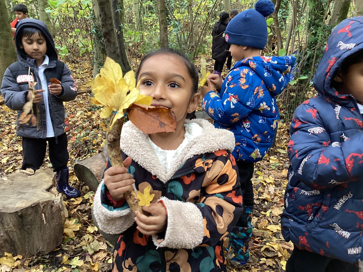 MissIkhariya's tweet image. What a magical Forest School day with Mr Hurst! 🌳 Year 1 made fireworks and pumpkins from forest finds — before escaping the very hungry Gruffalo! 🎃🐾 #LearningOutdoors #ForestFun @AbbeyMead_TMET