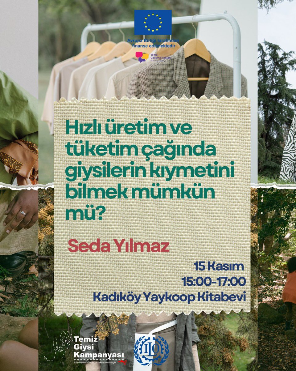 Tüketici Farkındalığı Atölyelerimizin beşincisi 15 Kasım’da! 

Bu atölyede <a href="/sedayilmaz_/">Seda Yılmaz</a>’la moda endüstrisinin yapısal ve güncel sorunları bağlamında giydiklerimizle bağımızı güçlendirmenin yollarını arayacağız.

docs.google.com/forms/d/e/1FAI…

#TemelÇalışmaHakları #BilKonuşGüçlen