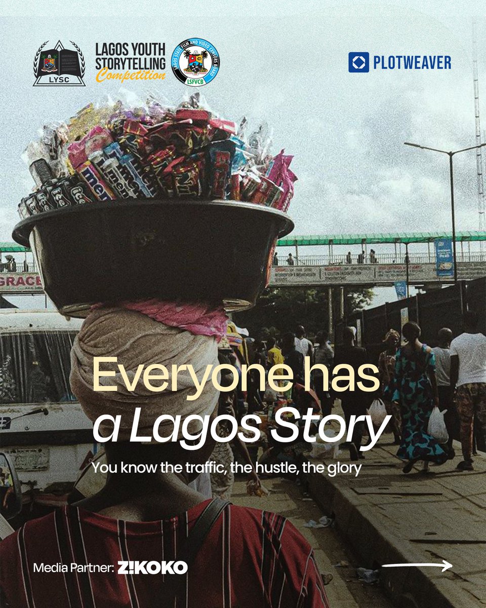 LagosTells_'s tweet photo. Tell the world how you survived the traffic,
found joy in the chaos,
or chased hope through the noise.

This is your Lagos.
Own it. Write it. Submit it.

🗓️ Submission closes Nov 21: 
👉 submit now: https://t.co/xMe5pBGIv6 

#LYSC2025
#LagosYouthStorytellingCompetition #MyLagos https://t.co/HF6E8a8olH