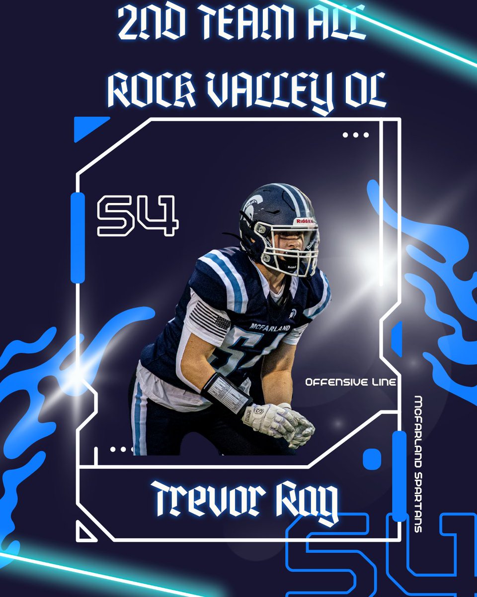 Trevor Ray 2nd Team All Rock Valley Conference Offensive Lineman