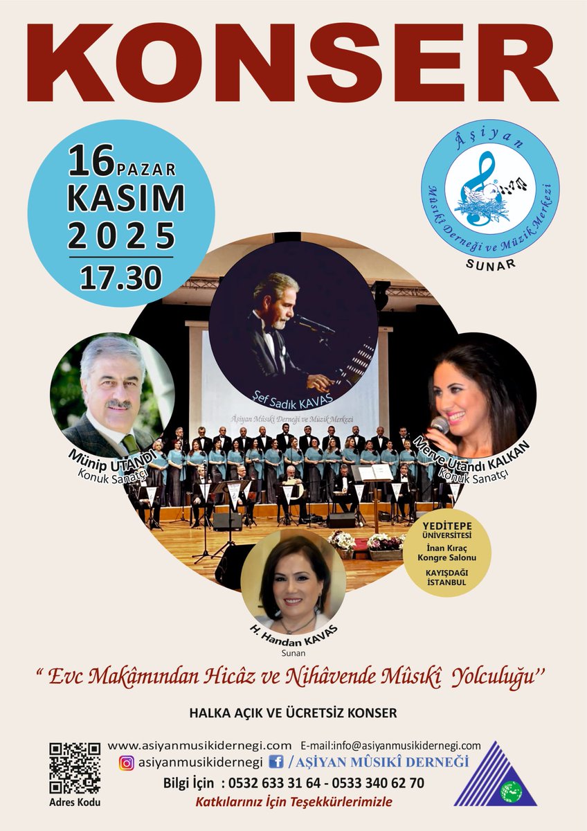HandanKavas's tweet photo. Aşiyan Musiki Derneği olarak sezonun ilk konseri ile huzurlarınızdayız. Musiki severleri bekliyoruz https://t.co/40niI0mxc5