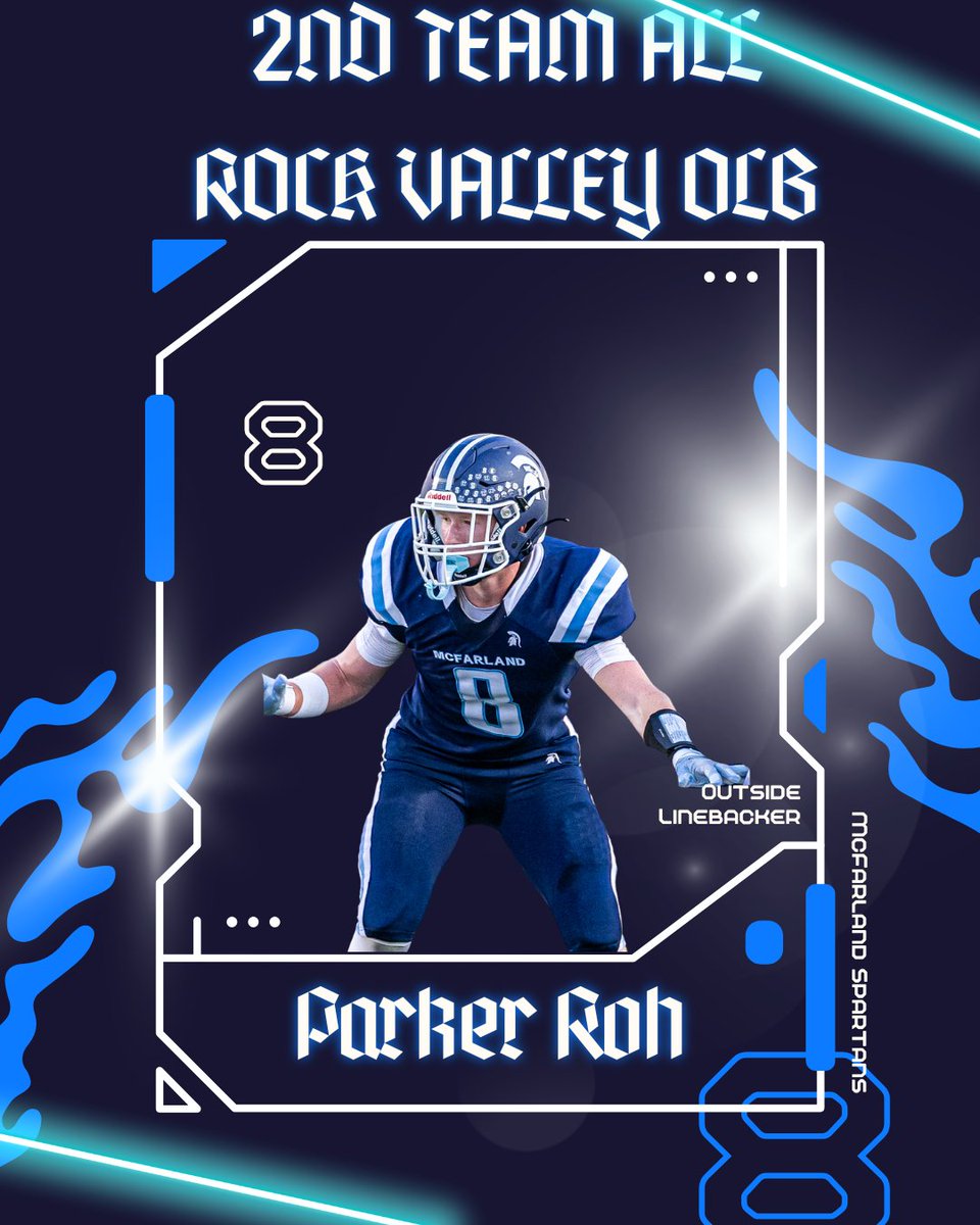 Parker Roh 2nd Team All Rock Valley Conference Outside Linebacker