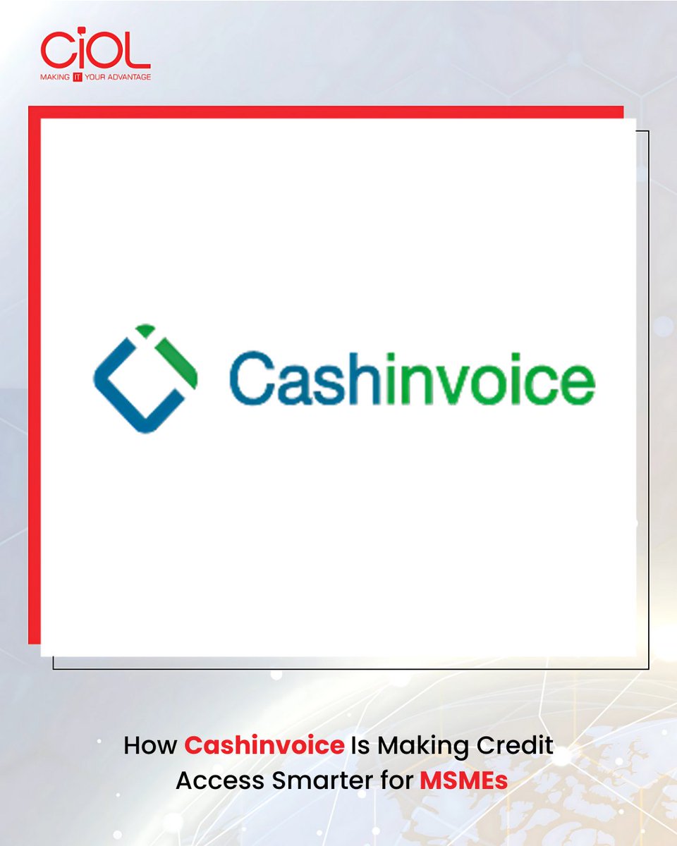 CiOL_News's tweet image. Arun Poojari, CEO &amp;amp; co-founder of Cashinvoice, explains how digital SCF, e-invoicing, and fintech-led inclusion are redefining MSME credit access beyond metros.

By Manisha: ciol.com/founders/how-c…

#ciol #cashinvoice #msmes #fintech #einvoice