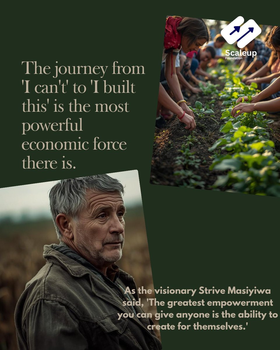 Scaleupfound's tweet image. It starts with skills, not handouts. We provide the training and tools so people can unlock their potential, drive growth, and become architects of their own future. How are you investing in your ability to create?

#SkillsForLife #Empowerment #CreateForYourself