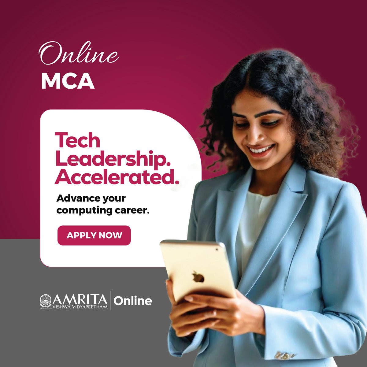 GoAmritaOnline's tweet image. Level up your tech career with Amrita Online MCA. Accelerate your growth study from anywhere! -- onlineamrita.com

#TechLeadership #OnlineMCA #CareerUpgrade