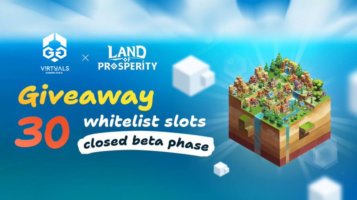 VirtualsGG's tweet image. 🎁 @VirtualsGG x @LOP_Play Giveaway

Land of Prosperity is the innovative Play-to-Own strategy game developed by @ONPlay_Studio , where every Land Block becomes yours.

✅How to Join:
• Follow @LOP_Play @ONPlay_Studio @OrochiNetwork 
• Like and RT this post
• Tag 2 friends and…