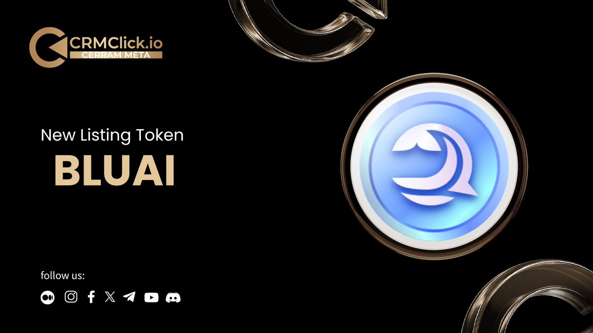 CerramMeta's tweet image. 📢 CRMClick 新币上架公告！

🚀 CRMClick 现已正式上架 $BLUAI，并开放 $BLUAI/$USDT 交易对！您现在可以在平台上轻松交易 $BLUAI。

⬇️ 立即开始交易：
🔗 crmclick.io/#/trade?market…

#CRMClick #BLUAI #上币公告 #立即交易 #智能交易