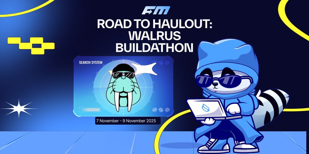 Walrus Buildathon (Open for all)

Wen: 7-9 Nov
📍JEC, Tamil Nadu

Registration Link: dorahacks.io/hackathon/walr…