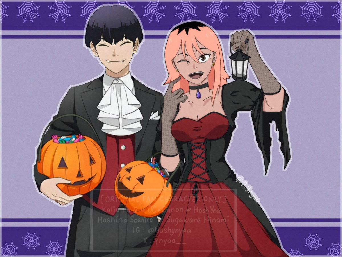 Ynyaa__'s tweet photo. Late Haloween entry. 💕

#ocxcanon #KaijuNo8 #yumetwt https://t.co/q1DpMGKO0C