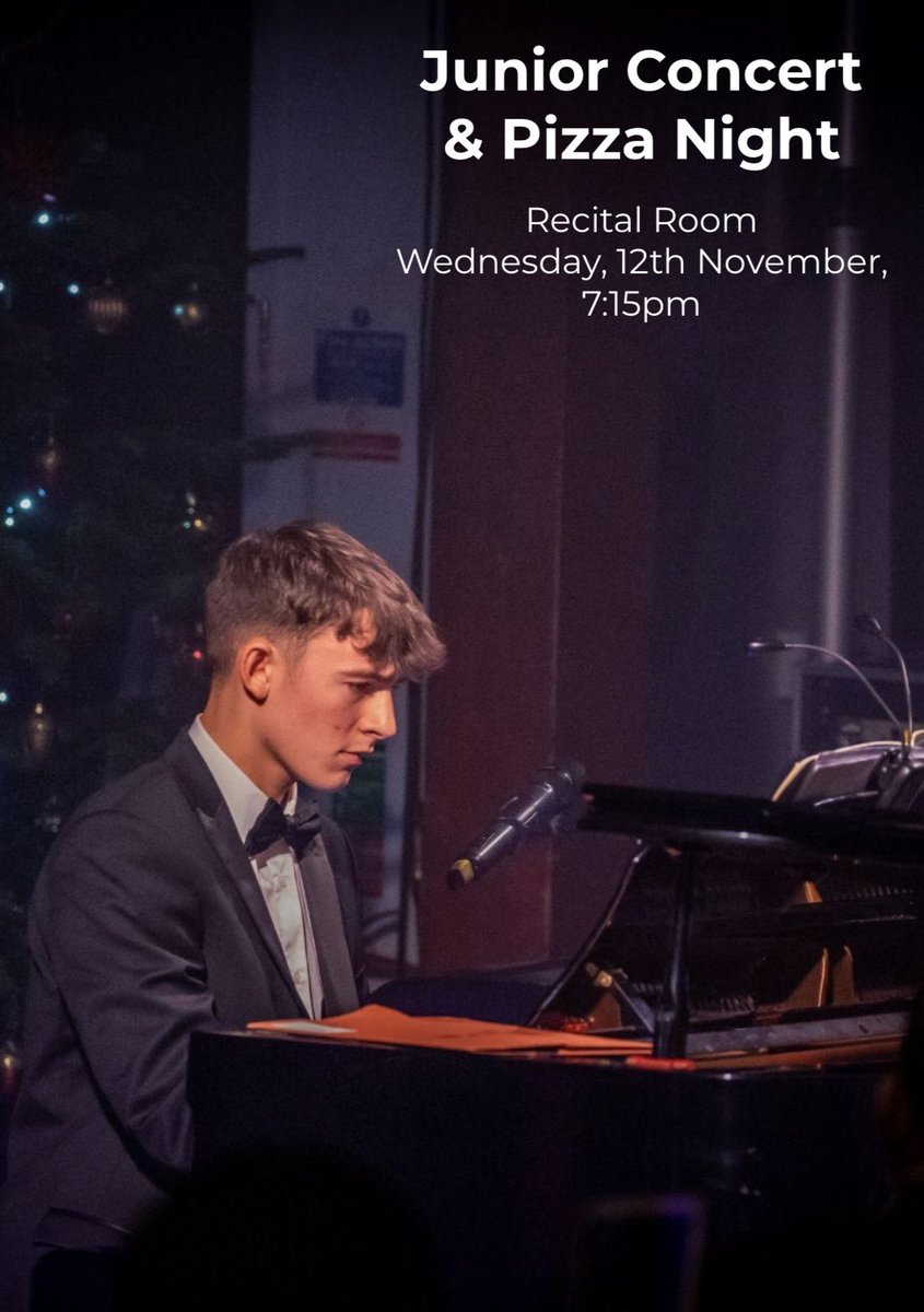 Bedes_Music's tweet photo. Two amazing events coming up @bedesnews. Junior concert and pizza night, Wednesday 12th, and a masterclass with @MacGregorPiano on Monday 17th November, both at 7:15pm. Come along! https://t.co/aMHUyWBT1L