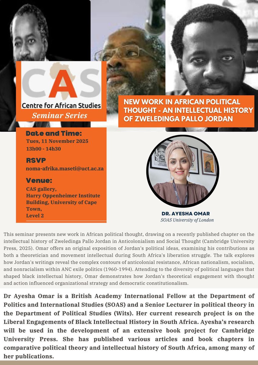 Centre for African Studies (CAS) - UCT tweet media