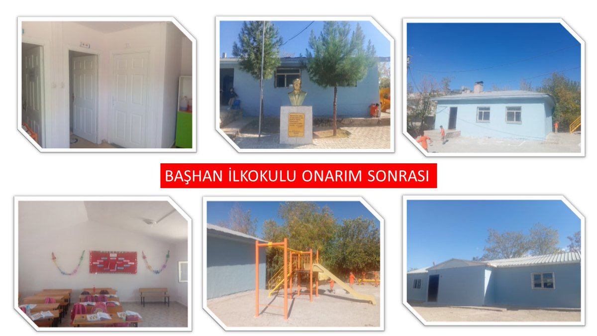 bismilkaymakam's tweet image. Başhan İlkokulu yenilendi! Kaymakamımız Sayın Recep HASAR&apos;ın talimatlarıyla; ✅ İç-dış boya, ✅ Atatürk büstü boyaması, ✅ Elektrik aksamı yenilemesi, ✅ Kapı &amp;amp; oyun parkı boyası tamamlandı. Eğitim yuvamız yepyeni! 🎨
@RecepHasar44