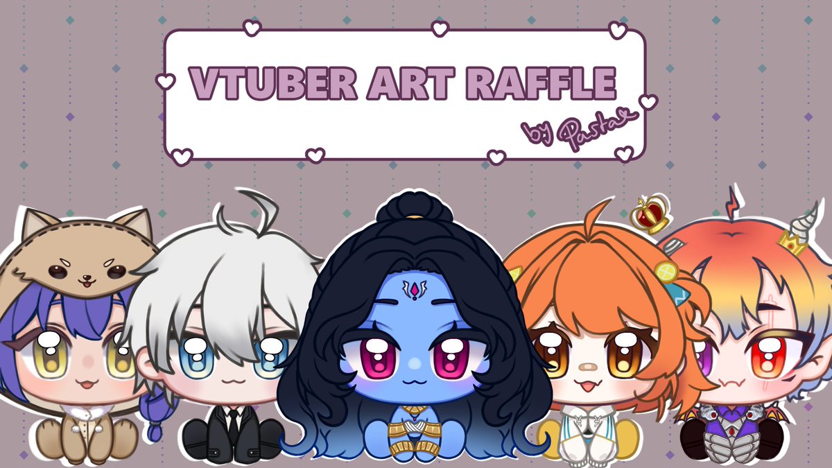 ☆*:.｡.VTUBER ART RAFFLE.｡.:*☆

☆I want to draw more Vtubers!☆
☆3 winners will receive a cute sitting chibi illustration☆
 
☆To Enter RT, Like &amp; Drop your Vtuber PNG!☆

!!!Ends on the 16th of November!!!

 #artraffle #vtuber #GERVtuber #ENVtuber