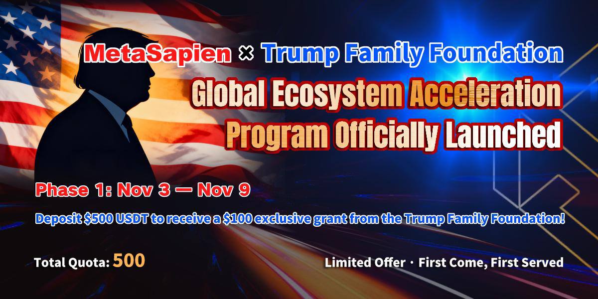 KateMillerGems's tweet image. 🚀 Breaking News:
MetaSapien officially partners with the Trump Family Foundation to accelerate the global EventFi revolution! 🌍

Through its WLGC sub-fund and crypto investment arm WLFI, the Trump Family Foundation will fully support MetaSapien’s global expansion — bridging…