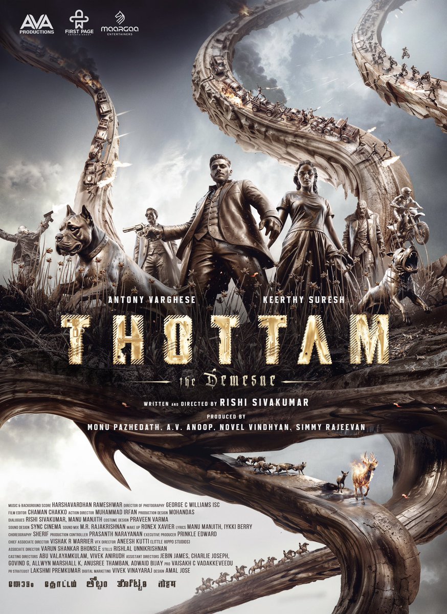 KeerthyOfficial's tweet image. Beyond orders.
Beyond borders. 
Unveiling the Untamed Land.

THOTTAM, The Demesne.

🔗 youtu.be/j3W_xLB2k4c?si… 

@VarghesePepe @KeerthyOfficial @Rishisivrsk @NovelVindhyan @simmyrajeevan @firstpageenter_ #AVAProductions @MaargaaEnt