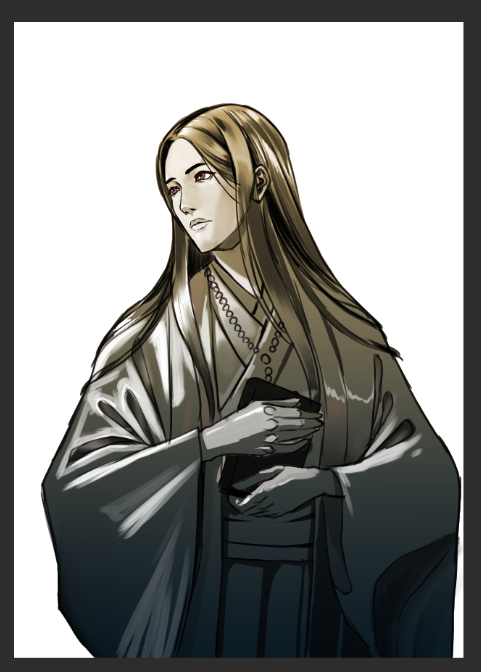 懲りずにグリザイユに挑戦している

右の「信長の野望」の長野先生の絵を参考に模写してるけど

やればやるほど
上手すぎて届く気がしない!!!!!!!!!!!!! 