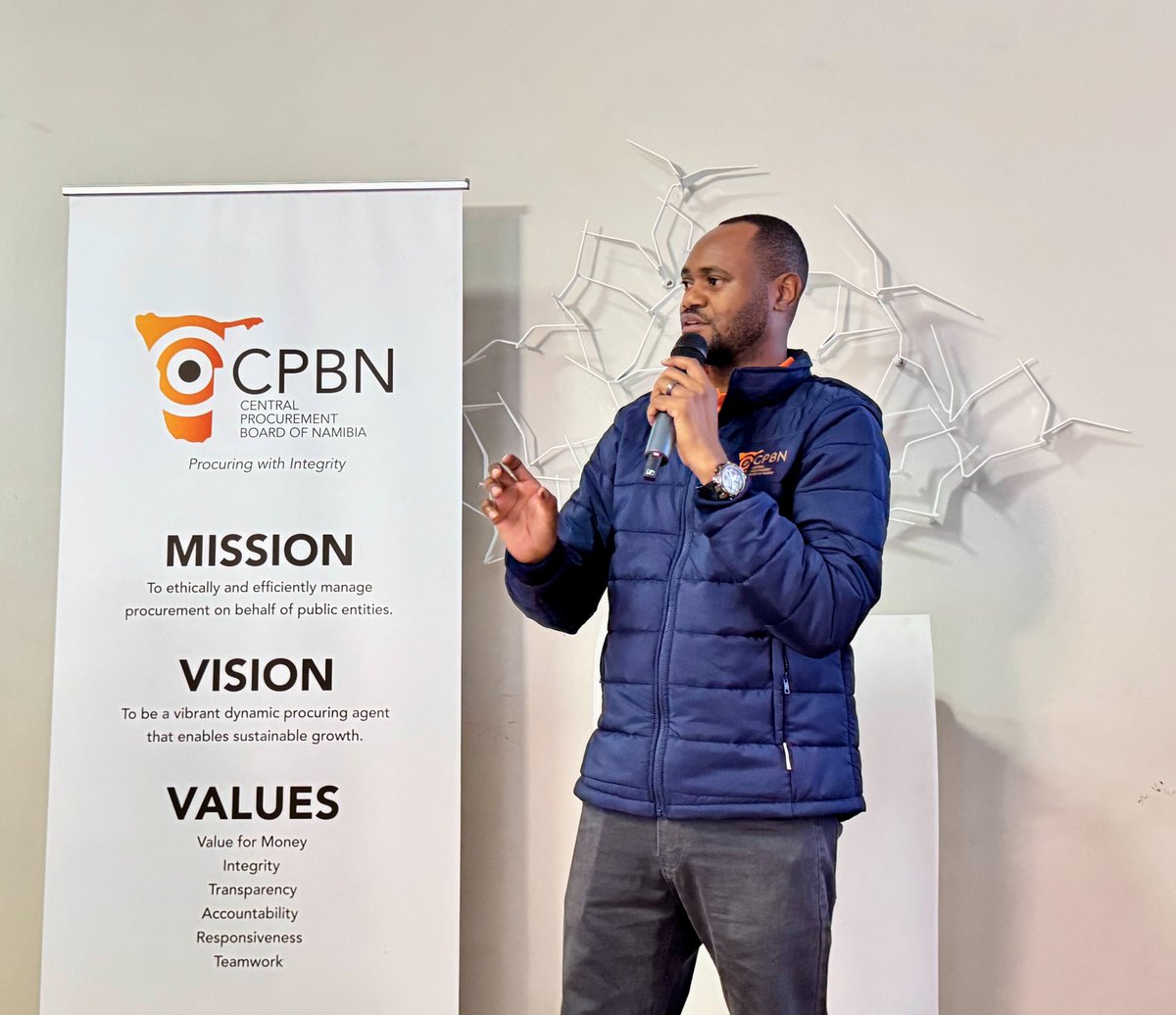 CPBNamibia's tweet image. CPBN Lüderitz Meeting Concludes Successfully.

CPBN engaged local contractors and stakeholders in Lüderitz, sharing key insights on new pre-qualification requirements for construction bids. Participants welcomed the informative and interactive session.

#CPBN #PreQualification