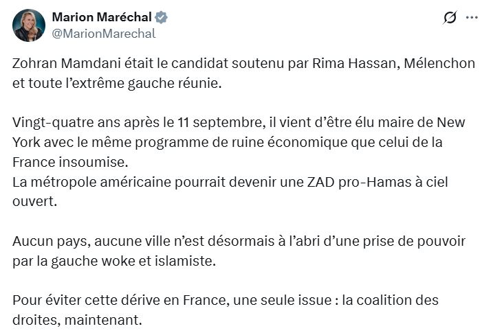 Elle a mélangé 11 Septembre, ZAD, Rima Hassan, Woke et Hamas dans le même post. C'est vous dire le bordel qu'il doit y avoir dans son crâne