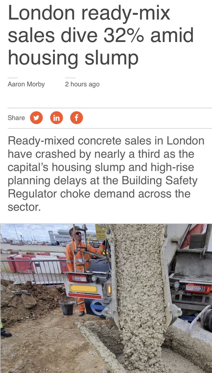 More absolute devastating news for our Construction Industry. The High Rise Building Facade Remediation Programme is in tatters.
Housing in London slumped.  
Pity Politicians haven’t listened to people in our Industry since the 2008  💷 crash 👎👎