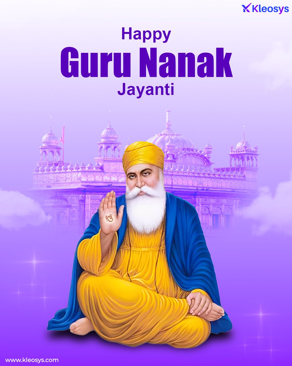 kleosys_global's tweet image. ✨ Let no man in the world live in delusion. Without a Guru, none can cross over.

On this auspicious day of Guru Nanak Jayanti, let’s embrace the values of peace, compassion, and truth taught by Guru Nanak Dev Ji.🙏

#kleosys #gurunanakjayanti #gurunanakdevji #spiritualwisdom