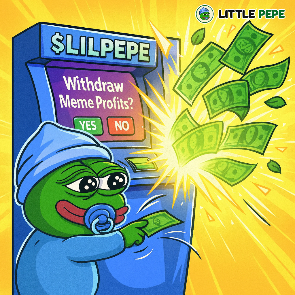 littlepepetoken's tweet image. BREAKING: $LILPEPE ATM GOES BRRR 💸
Withdrawals in profits, deposits in laughter.🐸💚
Buy Today: 👉 littlepepe.com 

#LittlePepe #LILPEPE #MemeCoin #Cryptopresale
