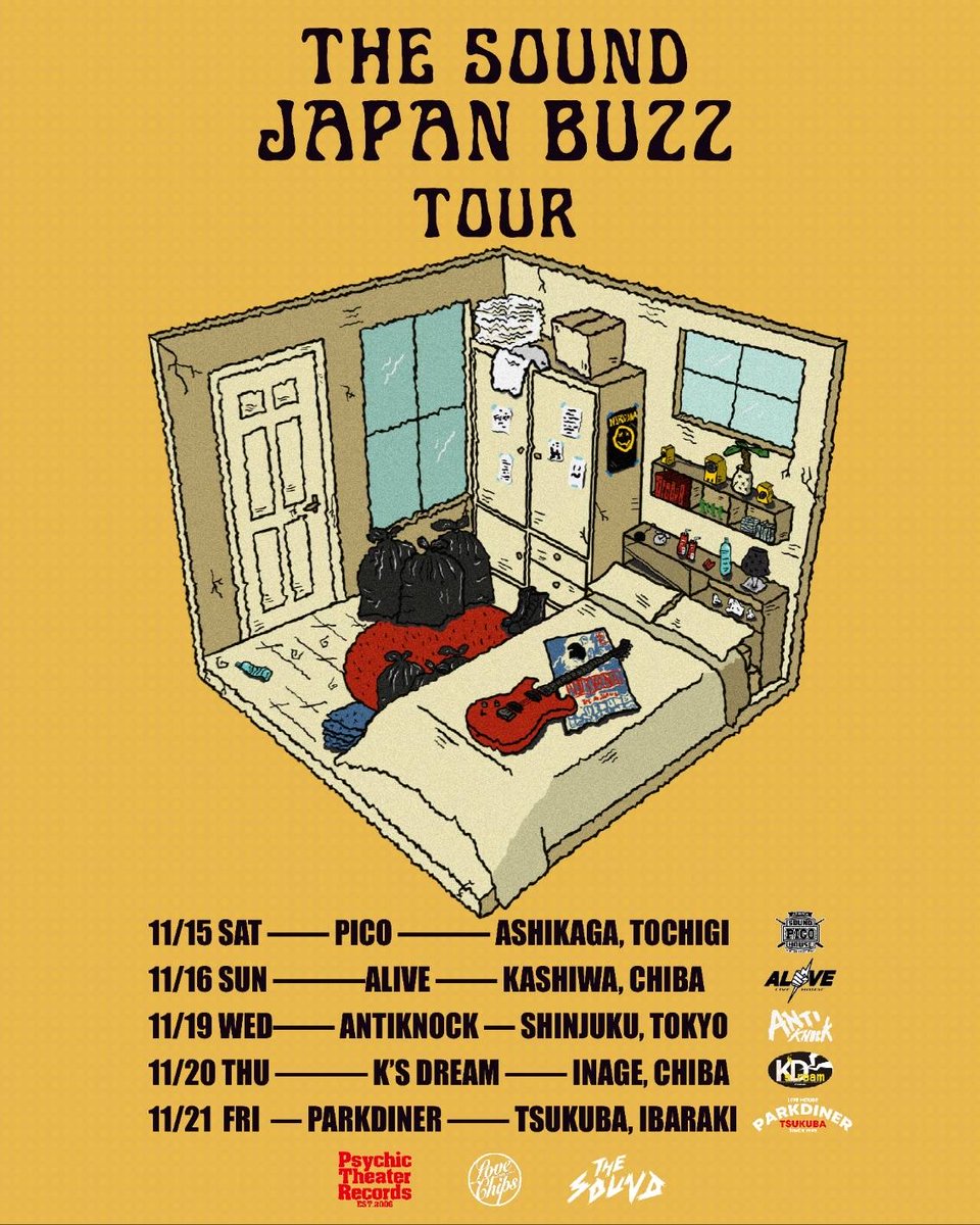 🎉🔥nextｲｸﾞﾅｲﾄ‼️THE SOUND🇰🇷来日🔥🎉
2025.11/19(水)
shinjuku ANTIKNOCK presents
【IGNITE-THE SOUND JAPAN TOUR 2025-】

-ACT-
THE SOUND(韓国)
THREEQUARTER
She Get Cheese
FEVER NUTS
HUDSON
DUMBHEADZ
Mound Crash
PALEISLAND

⏰OPEN17:00/START17:20
💵ADV¥2,500/DOOR¥3,000+1D(¥600)