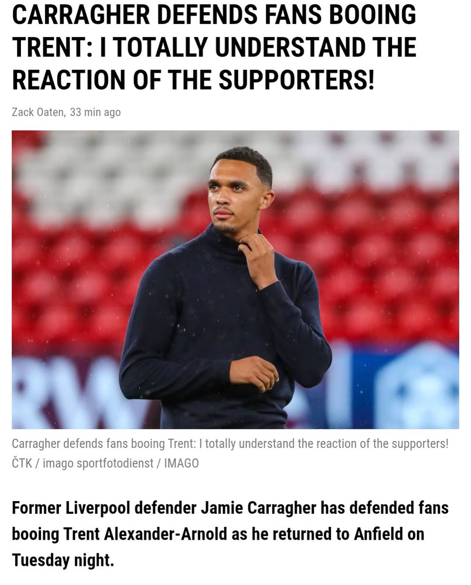 SublimeFootball's tweet image. Hypocrite @Carra23