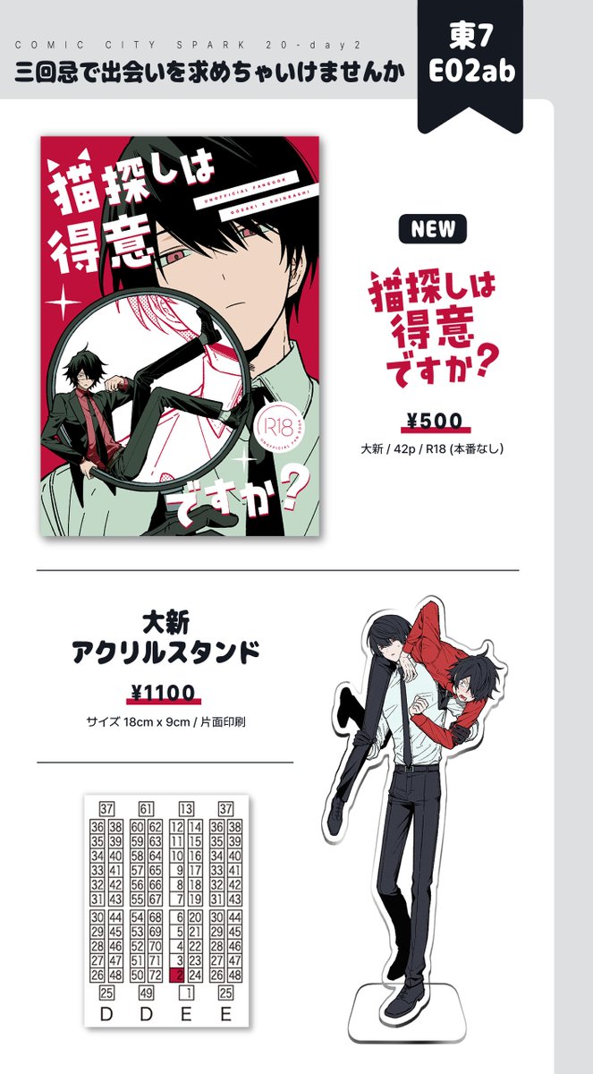 11/16「COMIC CITY SPARK 20-day2」 大穢オンリー「緋糸を解くSP2025