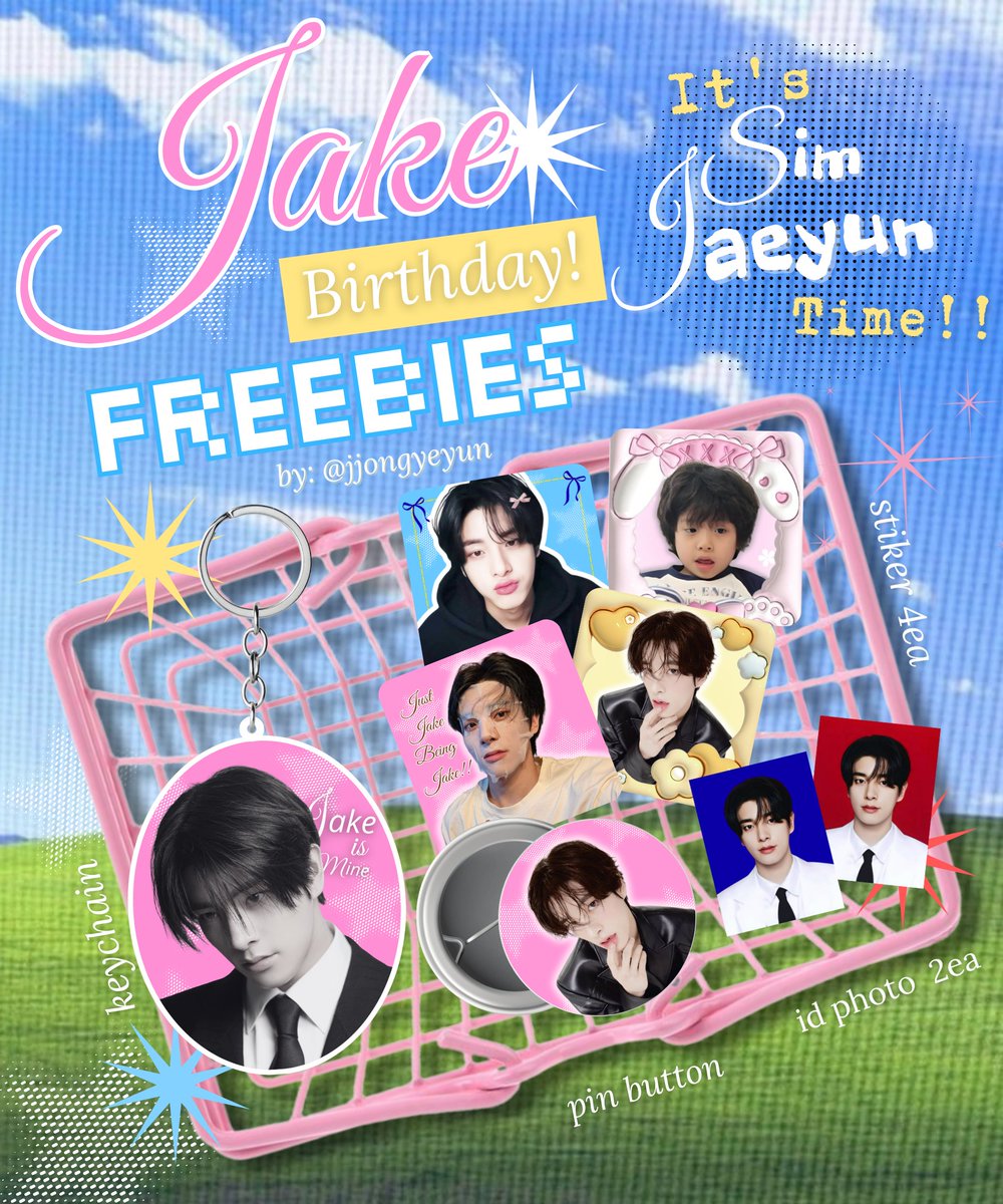 ── ✦ Connect! Interest check! 

#JAKE’s 𝐁𝐢𝐫𝐭𝐡𝐝𝐚𝐲 𝐅𝐫𝐞𝐞𝐛𝐢𝐞𝐬!!
— 𝘣𝘺 <a href="/jjongyeyun/">𐙚𝒅𝒆𝒘𝒊❤︎</a>

[how to claim?]
𐙚 rt &amp; like
𐙚 engene ina
𐙚 co 🍊 ; 11/11/25 — 12.00 WIB

link tba~

── ✦ drop ur pretty @ if u want to be tagged enjinaa!🫶