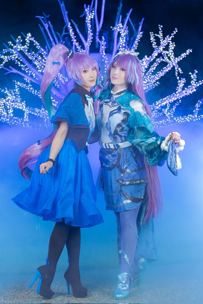 【cosplay】
念願のW美雲キメました
.
白銀❄美雲　Re様(<a href="/no_0000007/">Re:🦋ラグコス</a>)
　　 ×
凍傷❄美雲　剛
.
📷️ナガシーさん(<a href="/Naga2000N/">ナガシー☀️</a>)

#ラグコス
#ラグコス2025