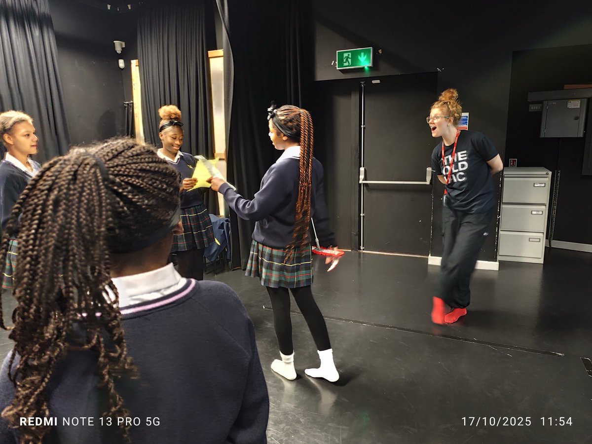 Year 10 Drama GCSE students developed so many new skills in a Director Workshop from ⁦<a href="/oldvictheatre/">The Old Vic</a>⁩ #Skills #Careers #CreativeArts