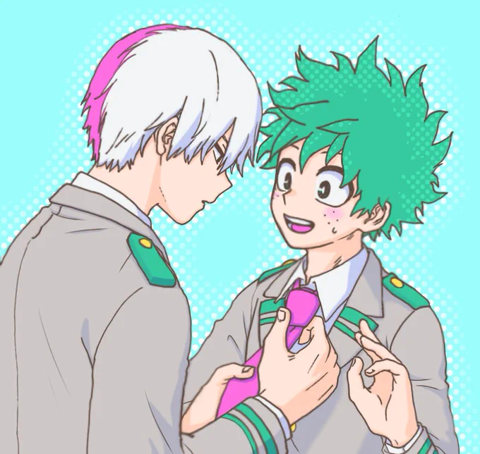 #ひらいて赤ブー 僕◯ヒ一ロ一ア力デ三ア 轟凍×緑出 「そば好きの君 、そばかすな僕」 継続開催どうかお願いします!