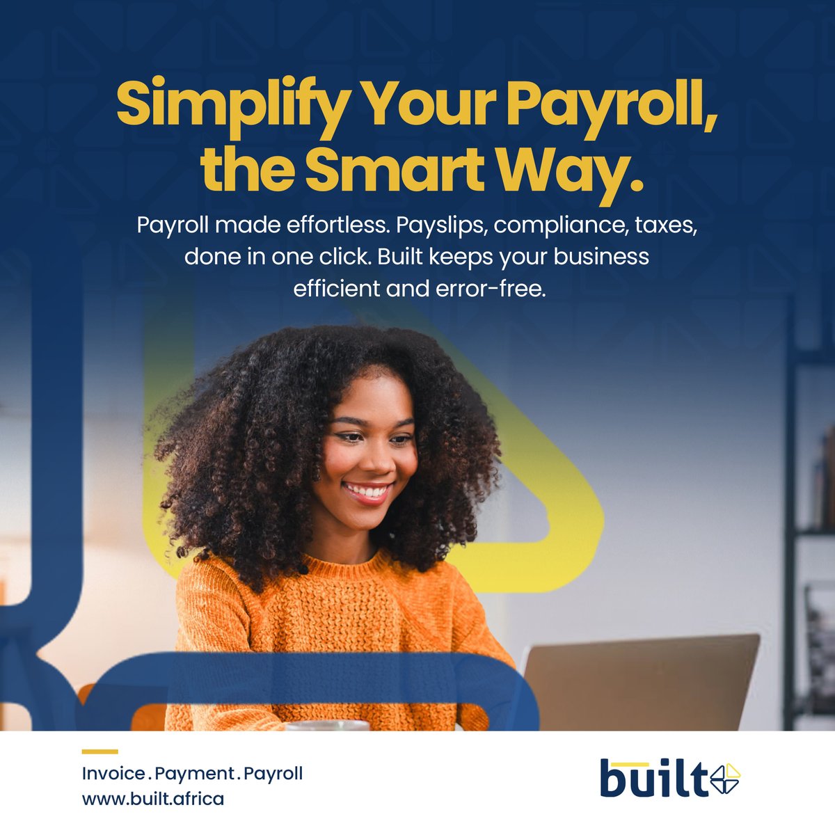 Paying your team shouldn’t feel like a task. With Built Payroll, you can run salaries, automate deductions, and keep clean records — all from one platform. Fast, accurate, and stress free.
Payroll that works as hard as you do.
#BuiltForBusiness #SMEGrowth  #Payroll