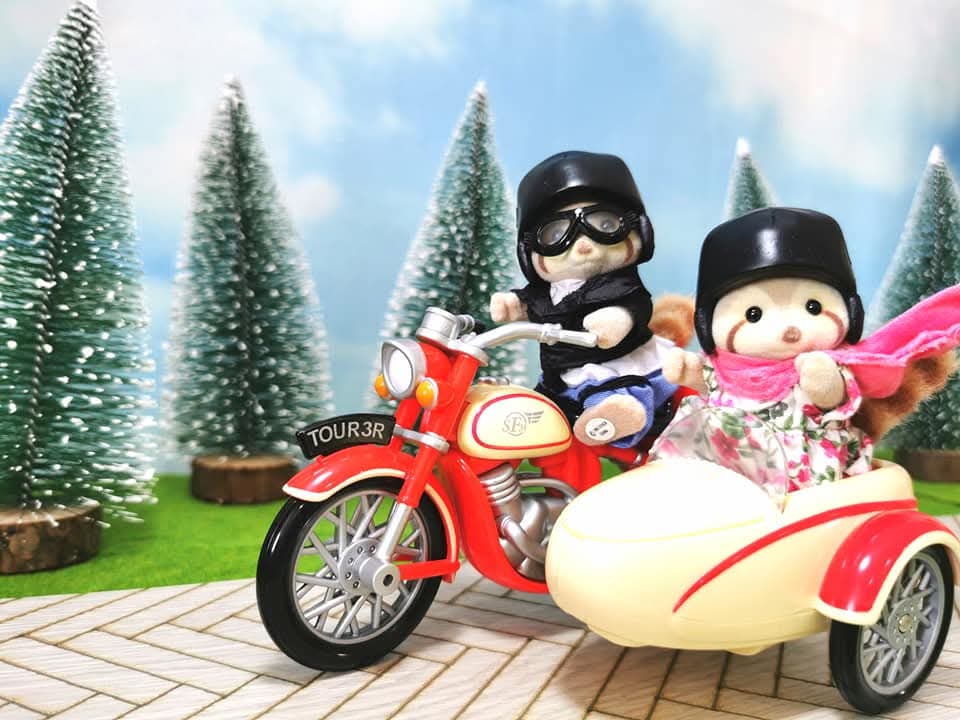 新品•未使用】シルバニア⭐️Motorcycle and Sidecar⭐️ Sylvanian