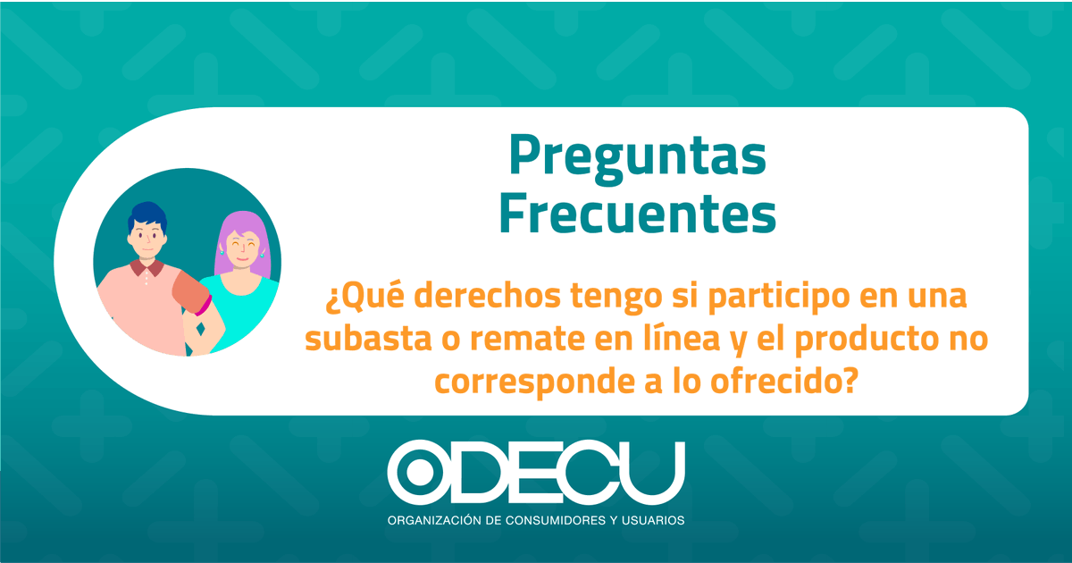 OdecuChile's tweet image. 💻🔨Las subastas en línea pueden implicar riesgos si el producto no corresponde a lo ofrecido.
En esta Pregunta Frecuente de ODECU te explicamos tus derechos y qué hacer ante incumplimientos.
Conoce más👉goo.su/g6X0Z0i
#DerechosDelConsumidor #ComercioDigital #ODECU